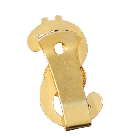 Vintage HAWAII money clip aloha state gold tone and blue - Picture 2 of 2